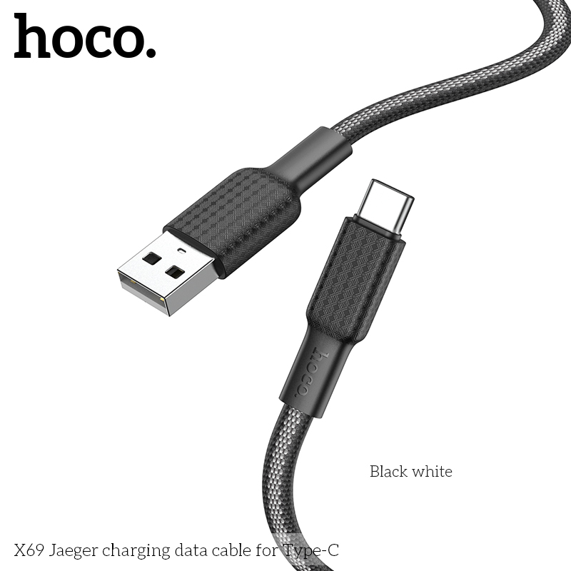 CÁP SẠC NHANH HOCO X69 USB TYPE-C 1M 2.4A CHÍNH HÃNG [BH: 1 NĂM]