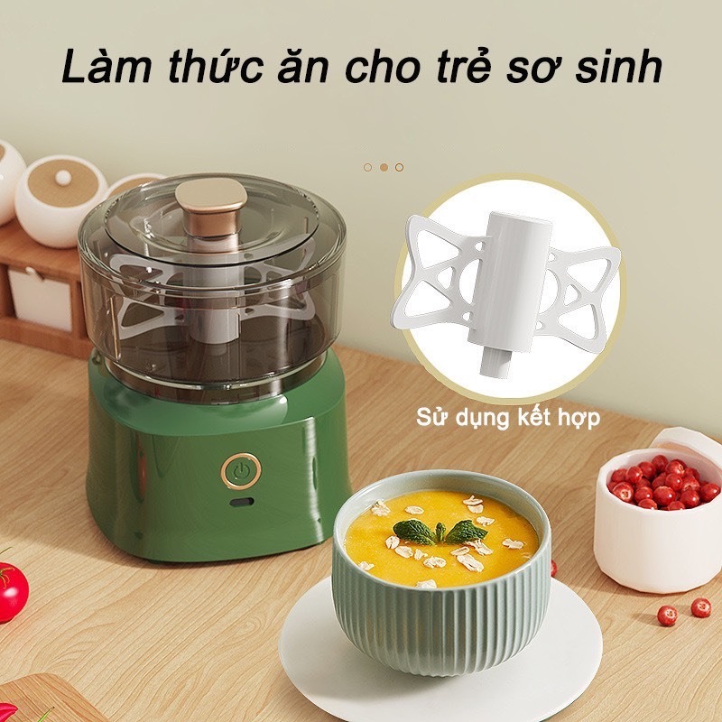 Máy xay tỏi ớt 350ml nhà bếp tích điện mẫu mới 2024 [BH: None]