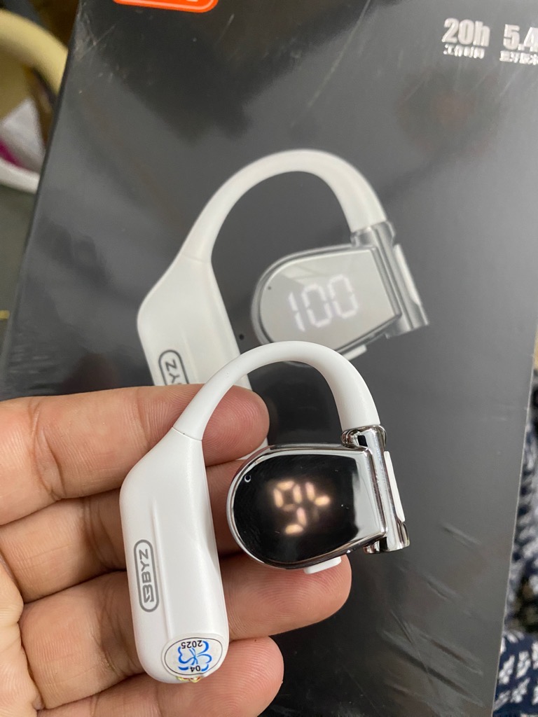 Tai nghe Bluetooth 5.4 BYZ D1 móc tai, có màn hình hiển thị % pin nghe 1 tai chính hãng [BH: 6 Tháng]