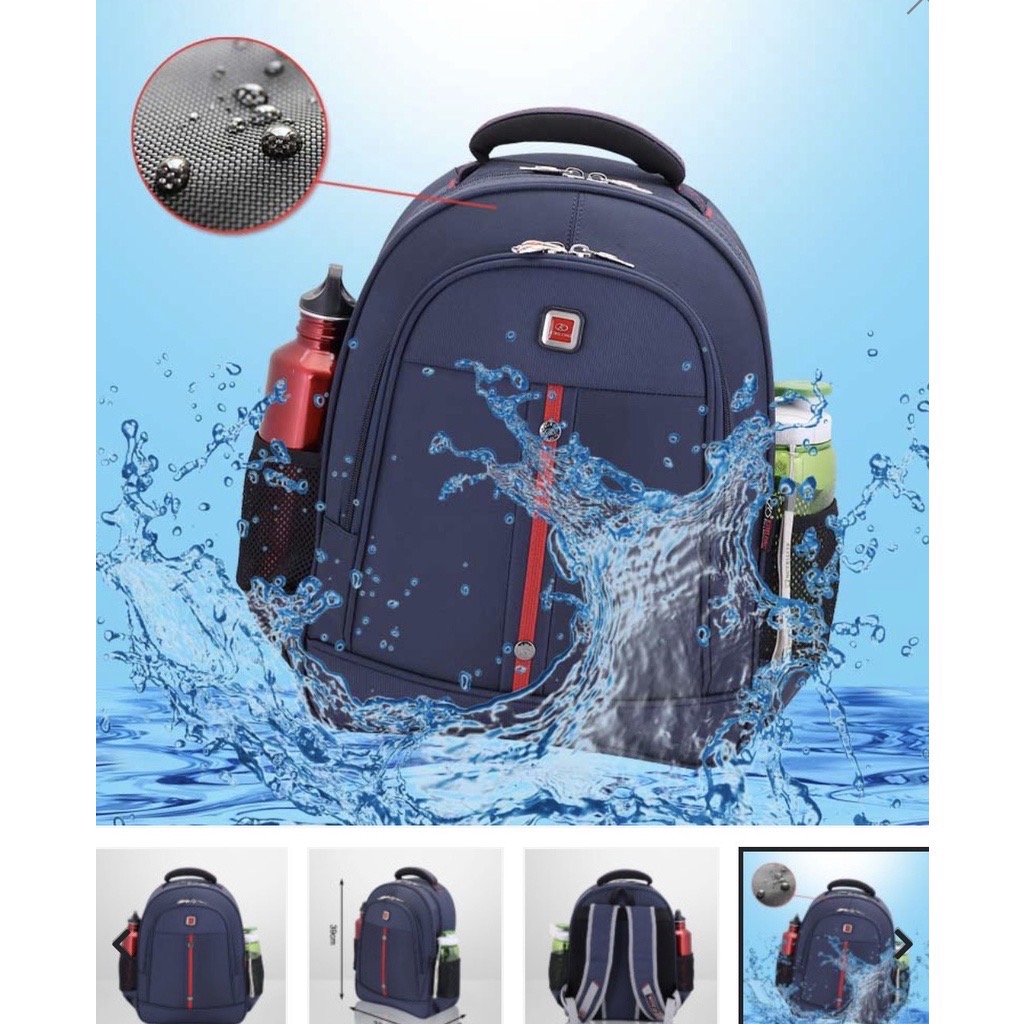 Balo KL36 vải dù PVC ép EAV, kích thước 32x15x39