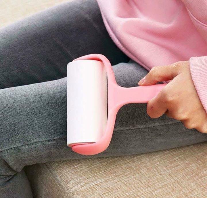 Cây lăn bụi quần áo, giường nệm, lông thú cưng đa năng TẶNG KÈM  2 lõi LOẠI TỐT [BH: NONE]