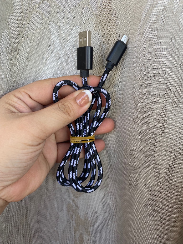 Cáp sạc dây dù Samsung Micro (usb ra micro) chống gãy đứt dài 1m (không hộp) [BH: 1 tháng]