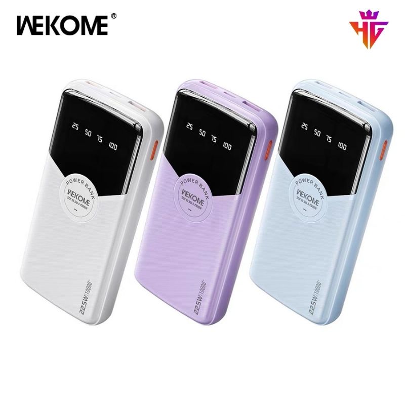 Pin sạc nhanh 22.5w Wekome WP-43 10.000mAh dự phòng có màn hình hiển thị % pin [BH: 1 năm]