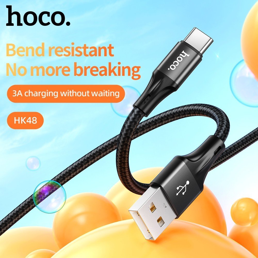 Cáp truyền dữ liệu sạc nhanh Hoco HK48 cổng Type-C chính hãng [BH 1 NĂM]