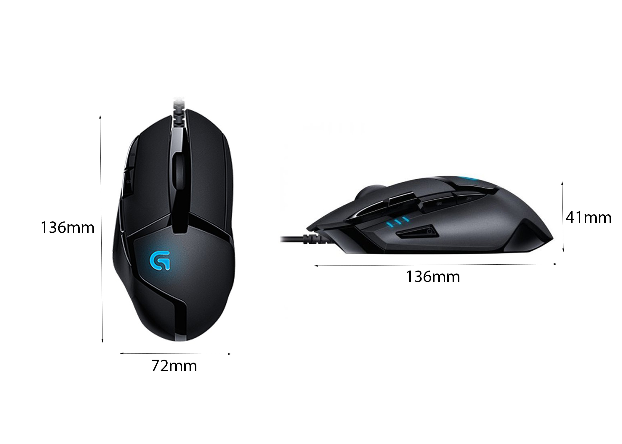 Chuột có dây Logitech G402 Hyperion Fury chuyên game [BH: 6 tháng]