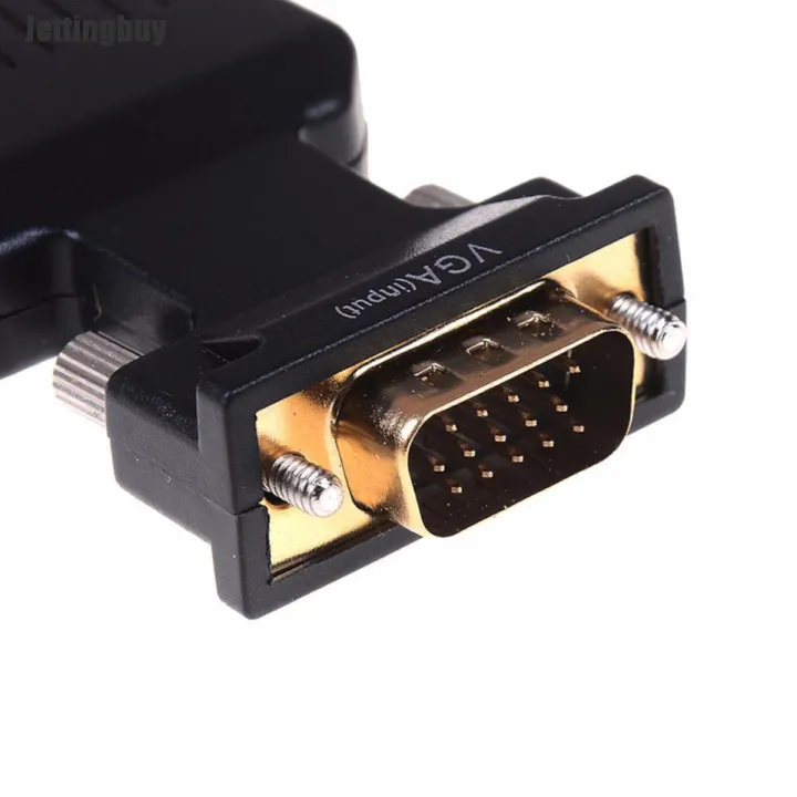 Cáp chuyển, box chuyển đổi VGA ra HDMI (có audio) hộp giấy full HD Converter [BH 3 tháng] / pktn sale