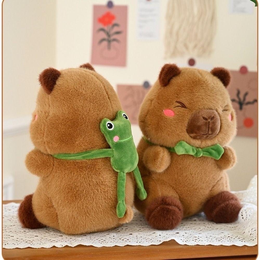 Thú nhồi bông- Capybara Ếch Bowtie size 40cm cho bé [BH: NONE] 1l1d8