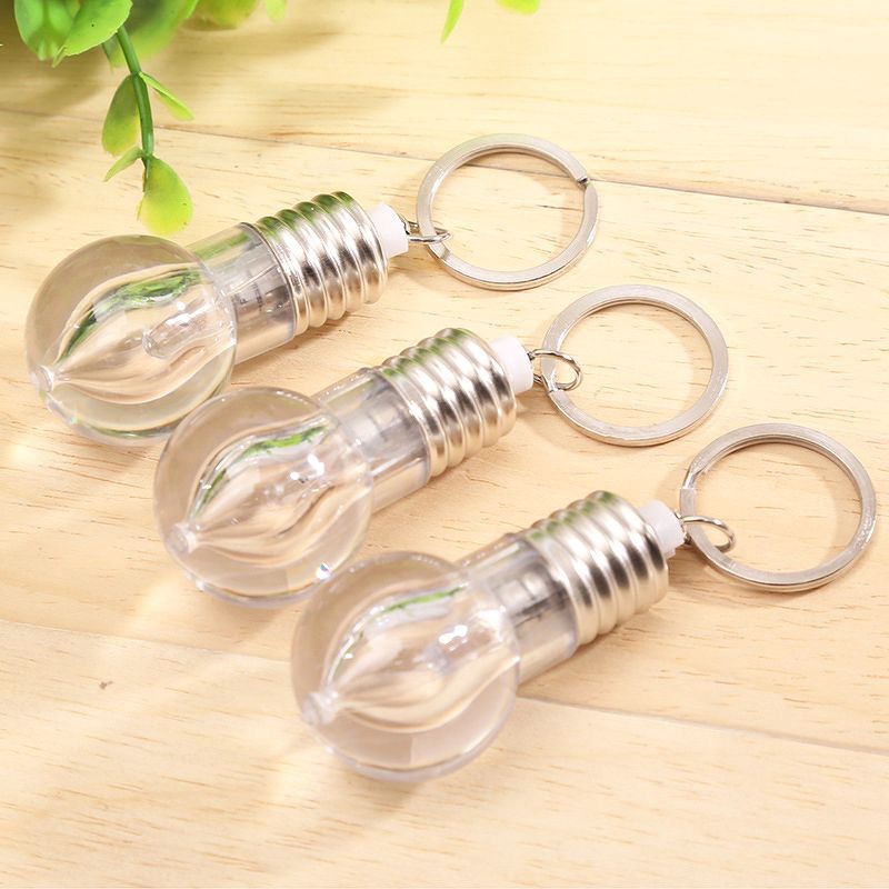 Móc khoá bóng đèn led đổi màu