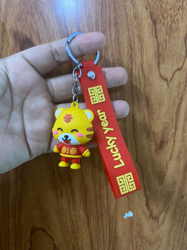 Móc khoá hình cọp/ mèo Tết đáng yêu treo xe, treo cặp [BH: NONE] / pktn sale
