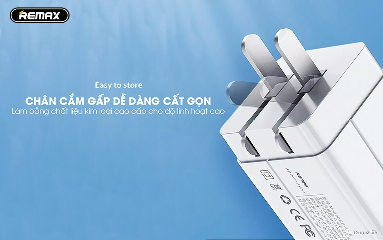 Cóc sạc nhanh 4 cổng usb Remax RP-U43 CN chính hãng 3.4A [BH 1 năm]