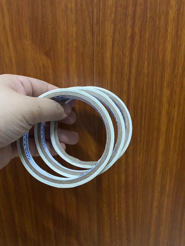 Combo 3 cuộn băng keo 2 mặt mỏng tiện lợi kích thước 1.2p [BH: NONE] / pktn sale