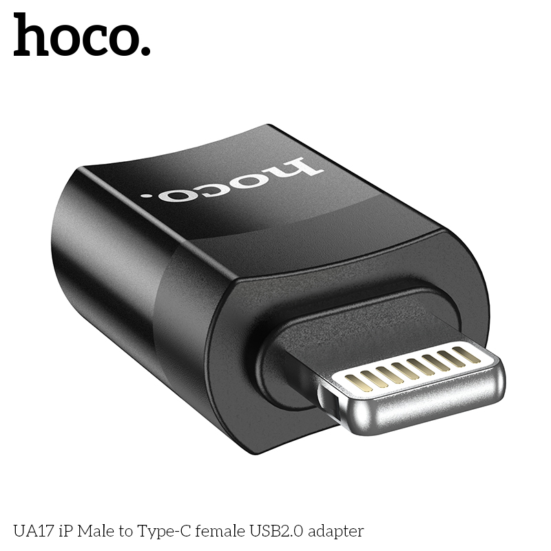 Bộ chuyển đổi Hoco UA17 iP sang Type-C chính hãng [BH: 1 NĂM]
