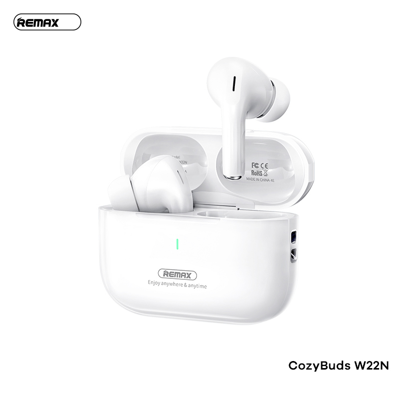 Tai nghe bluetooth REMAX COZYBUDS W22N tai nghe mẫu airpods PRO2 có màn hình trên dock sạc [Bh 1 Năm]