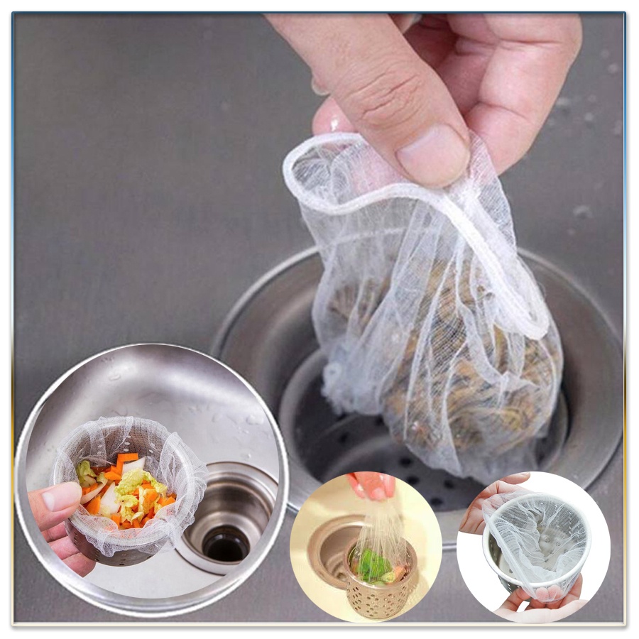 Combo 100 túi lọc rác bồn rửa chén [BH: NONE]