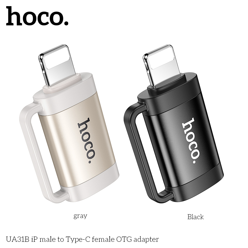 Bộ chuyển đổi HOCO OTG iPhone sang Type-C UA31B chính hãng [BH 1 năm]