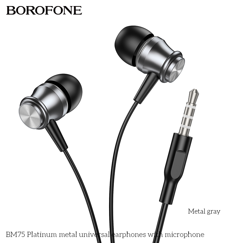 Tai nghe có dây 3.5 Borofone BM75 chính hãng [BH 1 NĂM]