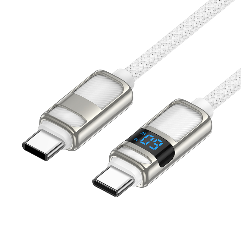 Cáp sạc nhanh 60w HOCO U137 (c-c) 1.2m - 2 đầu type c ra type-c chính hãng [BH 1 năm]
