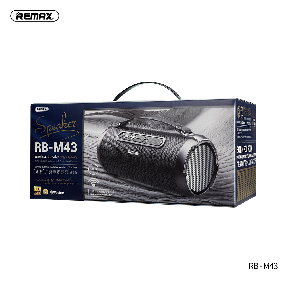 Loa bluetooth REMAX RB-M43 bluetooth V5.0 có quai xách chính hãng [BH 1 năm]