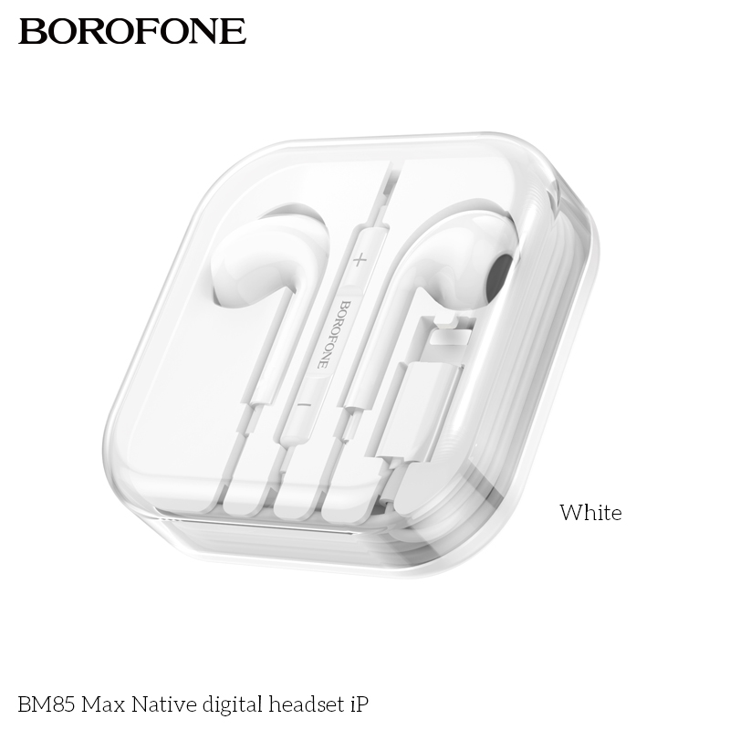 Tai nghe có dây lightning Borofone BM85 Max chui iPhone dài 1m2 chính hãng [BH 1 NĂM]