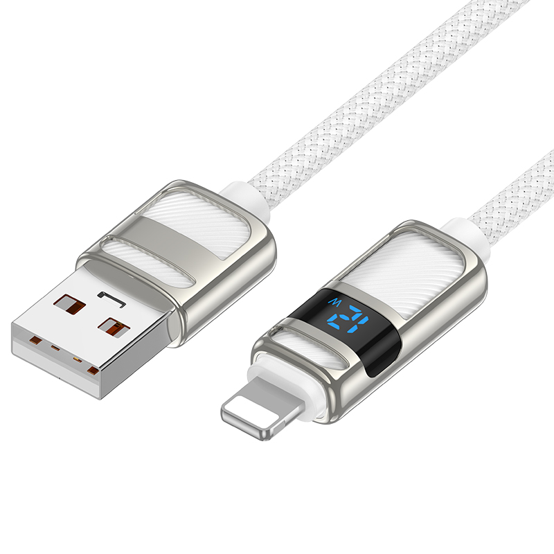 Cáp sạc nhanh 2.4A Lightning HOCO U137 1.2m (usb ra iphone) chính hãng [BH 1 năm]