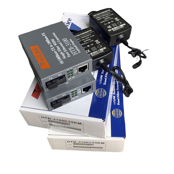 Bộ chuyển đổi quang điện NETLINK HTB-3100 A/B kèm nguồn
