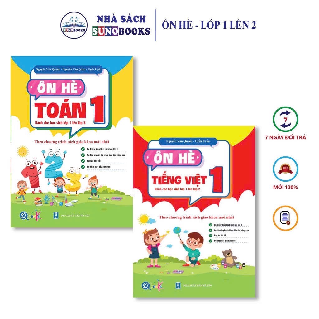 Sách tự học ôn hè cho bé tiểu học (lớp 1-5)
