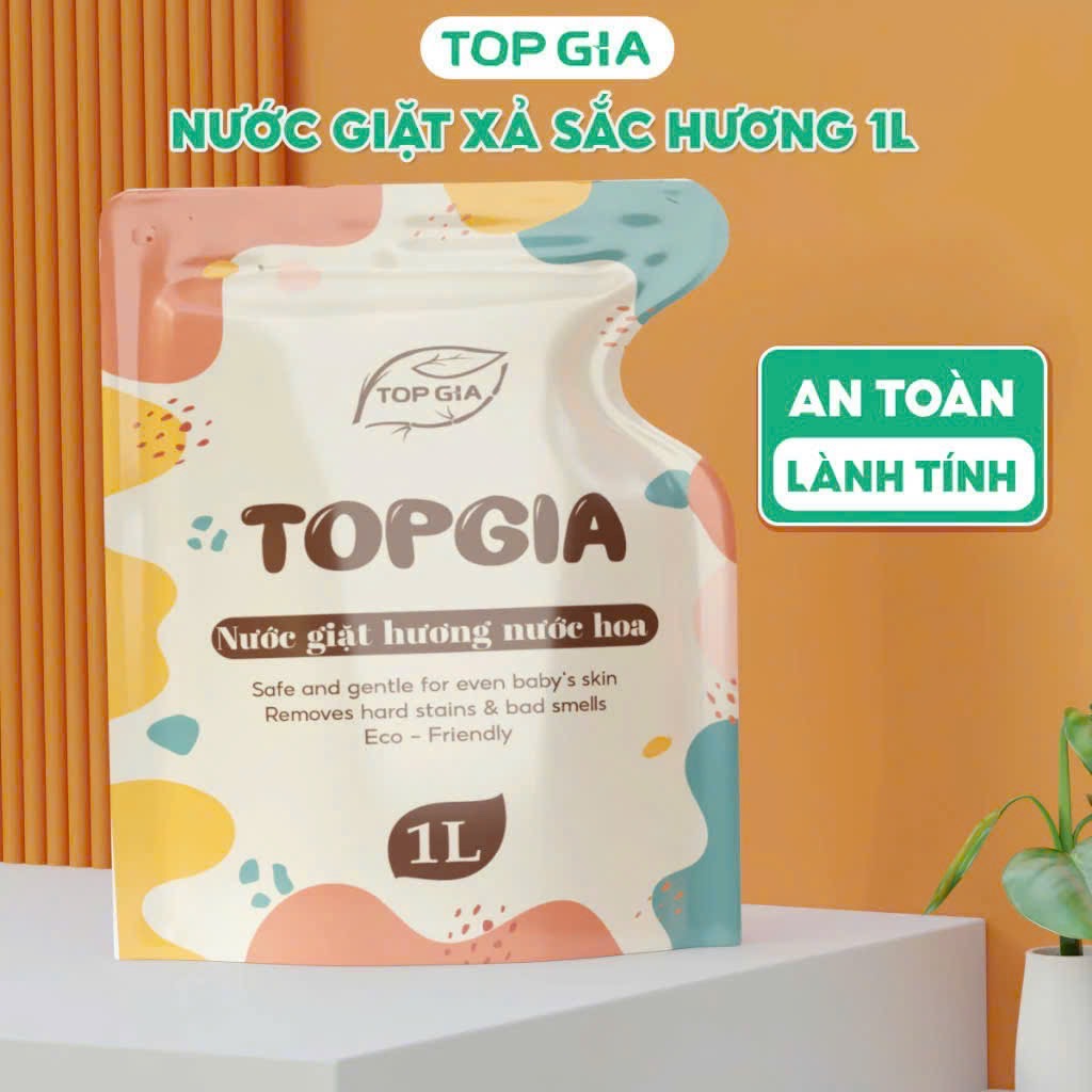 Nước giặt xả đồ bịch 1 lít TOPGIA siêu thơm [BH: NONE]