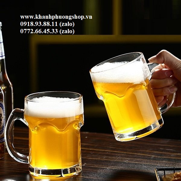 Set 6 ly thuỷ tinh uống nước, uống bia loại xịn 500ml