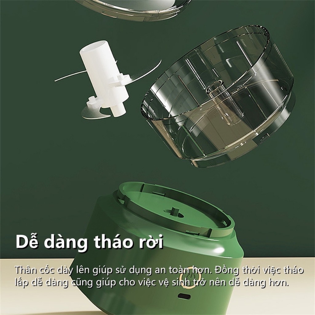 Máy xay tỏi ớt 350ml nhà bếp tích điện mẫu mới 2024 [BH: None]