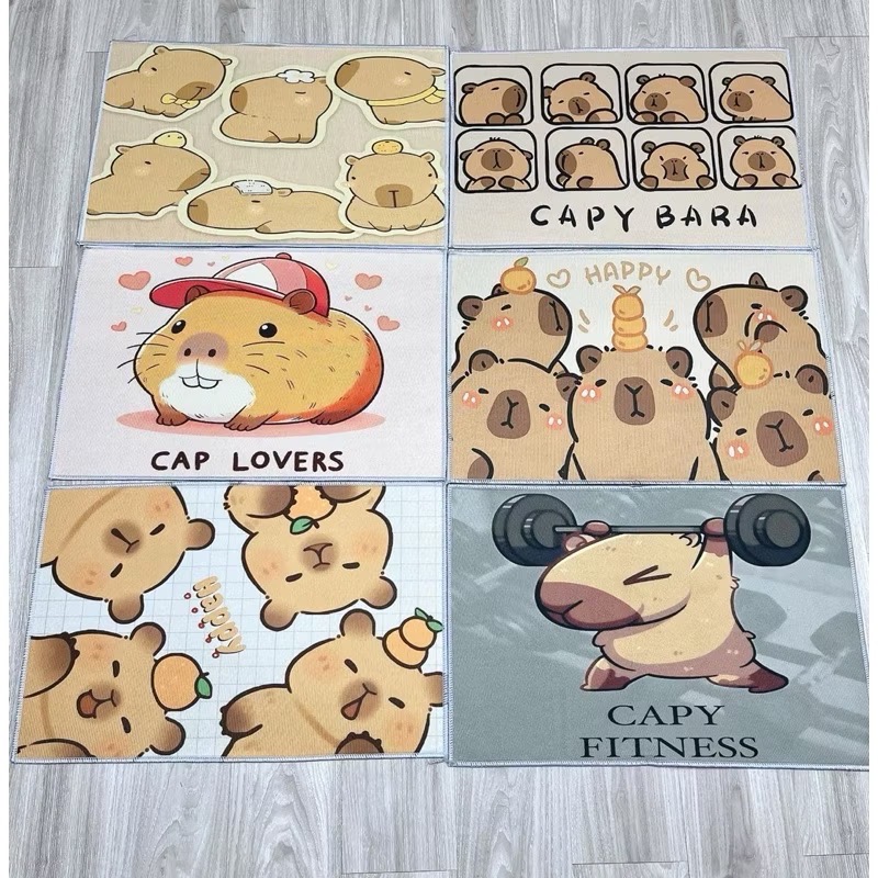 Thảm chân chữ nhật Capy siêu cute [BH: NONE] 1l1d11