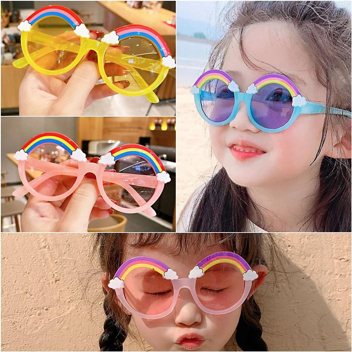 Mắt kính cầu vòng thời trang dễ thương cho bé