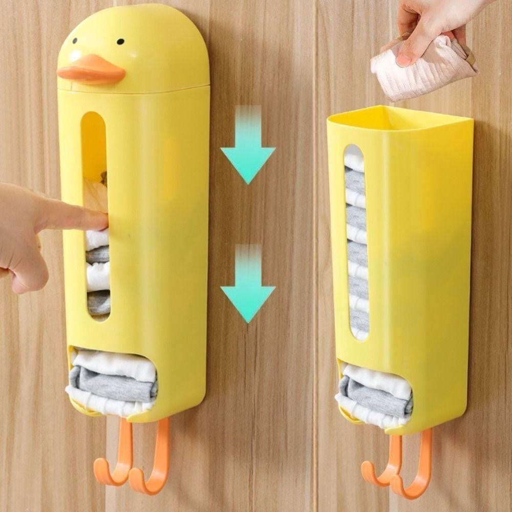 Hộp bảo quản, đựng đồ lót hình Vịt con dán tường