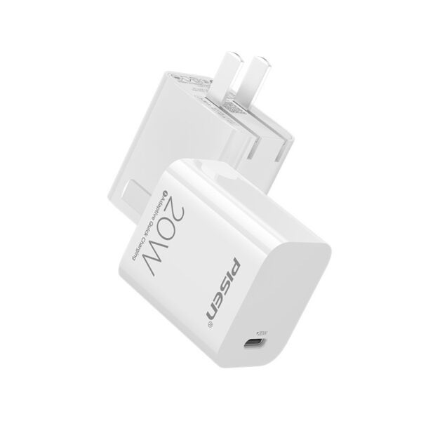 Cóc sạc nhanh 20w PISEN C140 chân gập (1 cổng type-c) chính hãng [BH 1 năm]