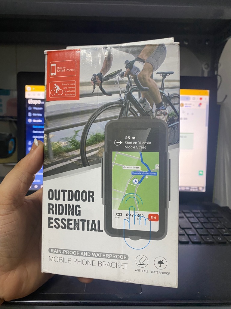 Kẹp điện thoại, giá đỡ điện thoại OUTDOOR RIDING ESENTIAL cho xe đạp chống mưa, chống nước