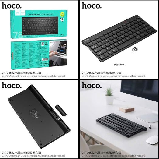 Bàn phím không dây HOCO GM70 English version siêu tiện lợi