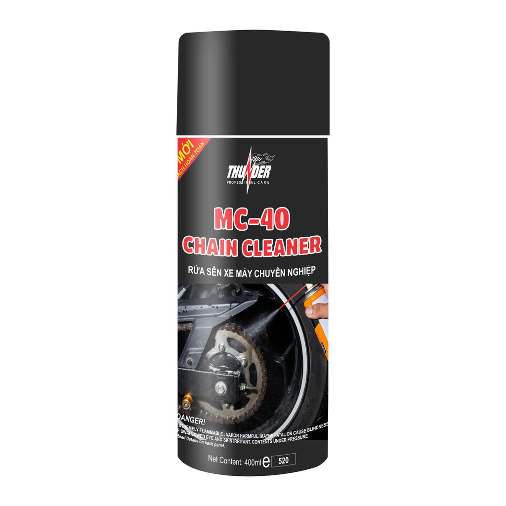 Chai vệ sinh rửa sên Thunder MC-40 Chain Cleaner rửa sên 400ml / pktn sale