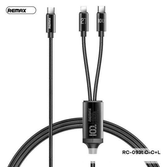 Cáp 2 đầu Remax RC-093t c to c+ip 100W chính hãng [BH 1 năm]