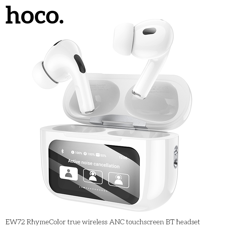 Tai nghe bluetooth HOCO màn hình cảm ứng EW72 (ANC) true wireless airpods chính hãng [BH: 1 NĂM]
