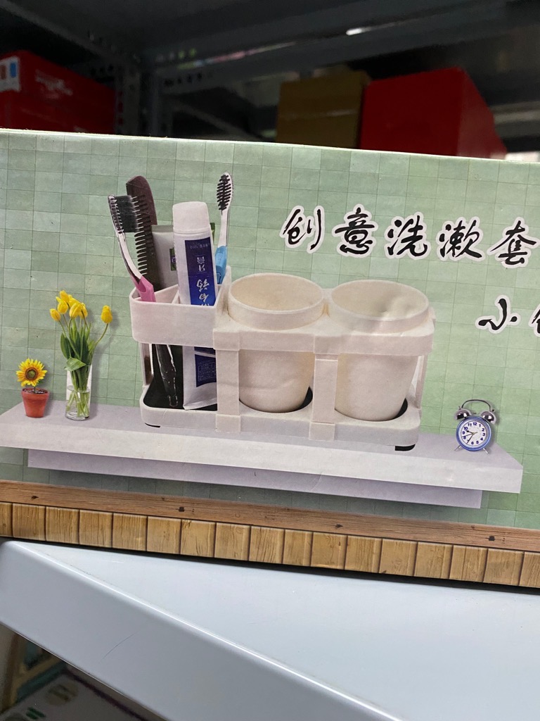 Giá để 2 cốc và bàn chải đánh răng / pktn sale
