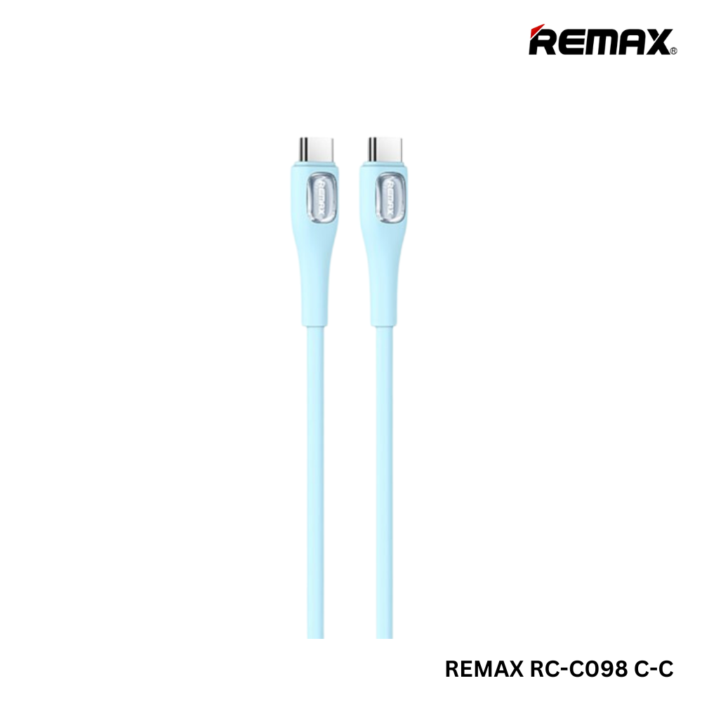 Cáp sạc nhanh 65w REMAX RC-C098 (C-C) 2 đầu Type-C ra TypeC chính hãng [BH 1 năm]