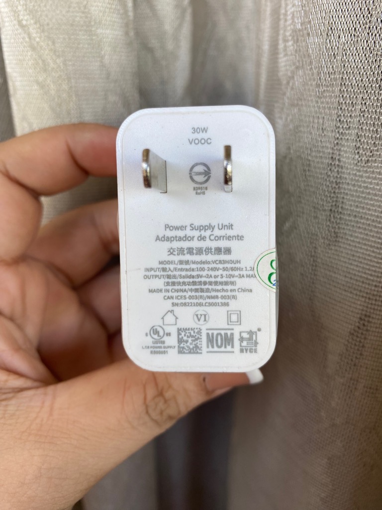 Bộ sạc nhanh 30w Reno Vooc Type c QC3.0 (Cóc 1 cổng usb, cáp usb ra type C G5) [BH: 6 tháng]