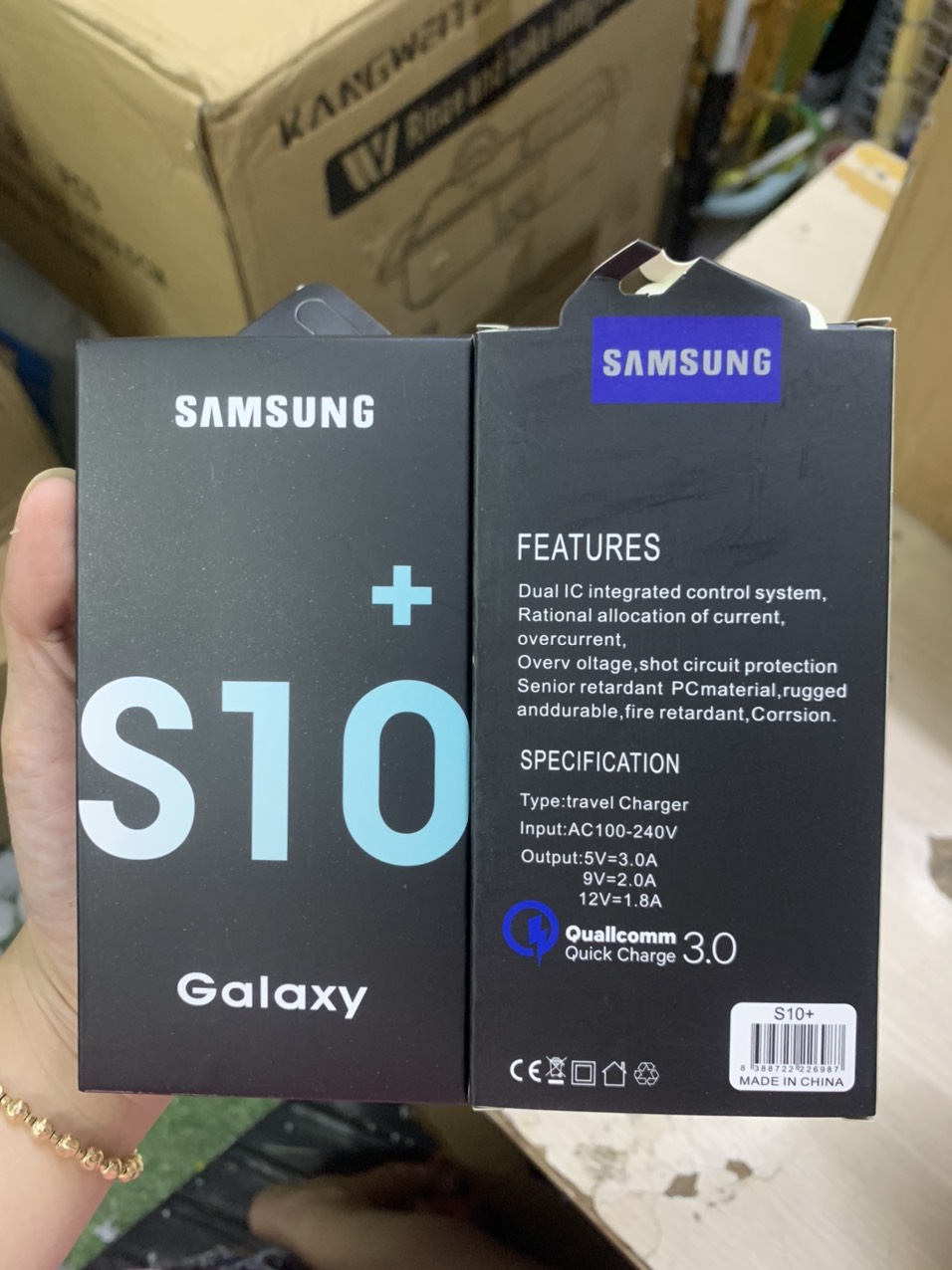 Bộ sạc nhanh Samsung Galaxy S10 Plus (usb ra type C) zin G2 / G4 [BH 1 năm]