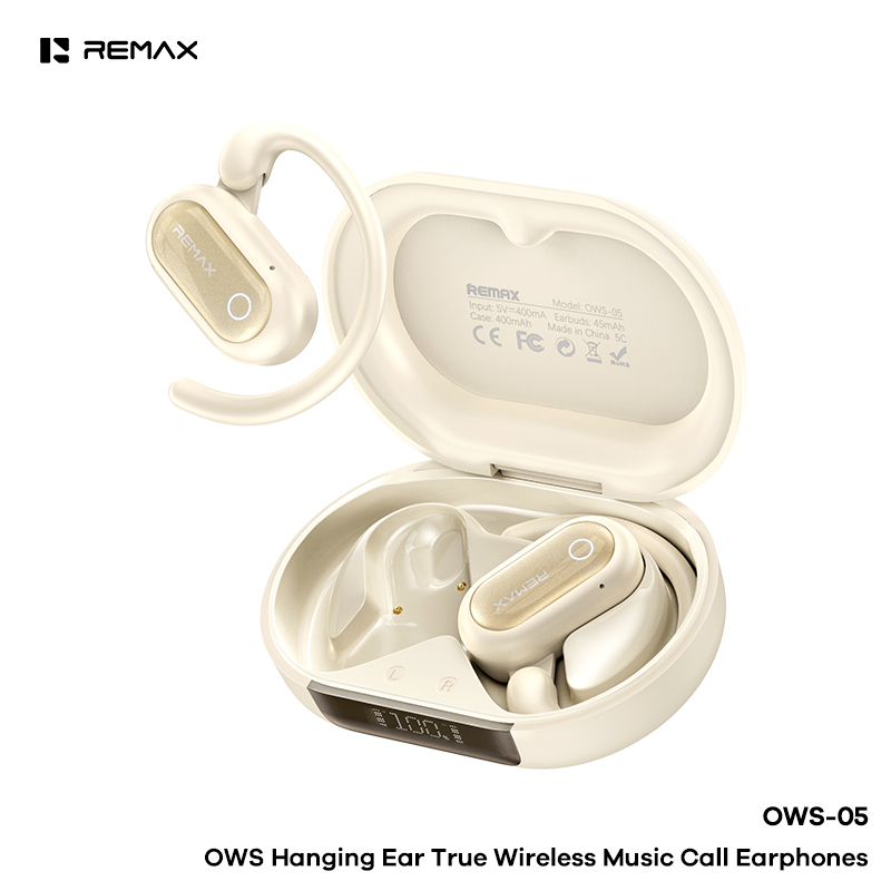 Tai nghe bluetooth REMAX OWS-05 kiểu móc tai bluetooth V6.0 pin 45/400mAh chính hãng