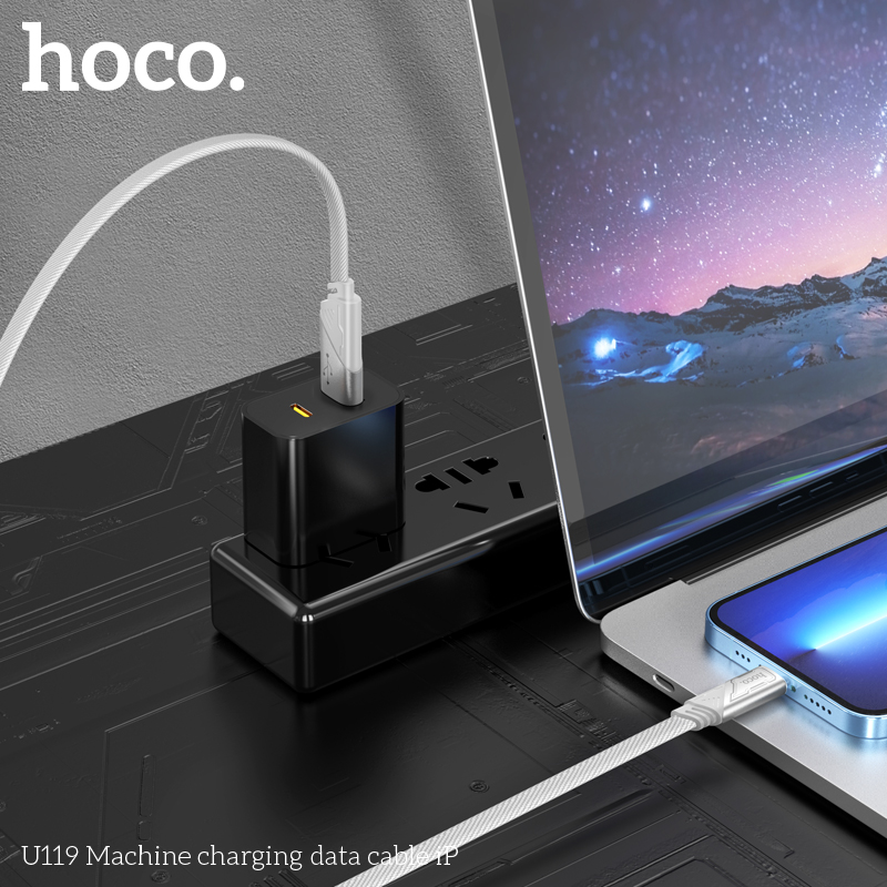 Cáp sạc nhanh HOCO U119 usb ra iphone Lightning 2.4A chính hãng [BH 1 NĂM]