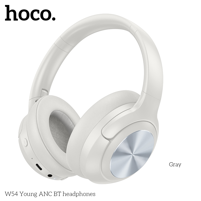 Tai nghe bluetooth chụp tai HOCO W54 Young ANC Khử tiếng ồn chủ động âm thanh nổi headphone chính hãng [BH 1 năm]