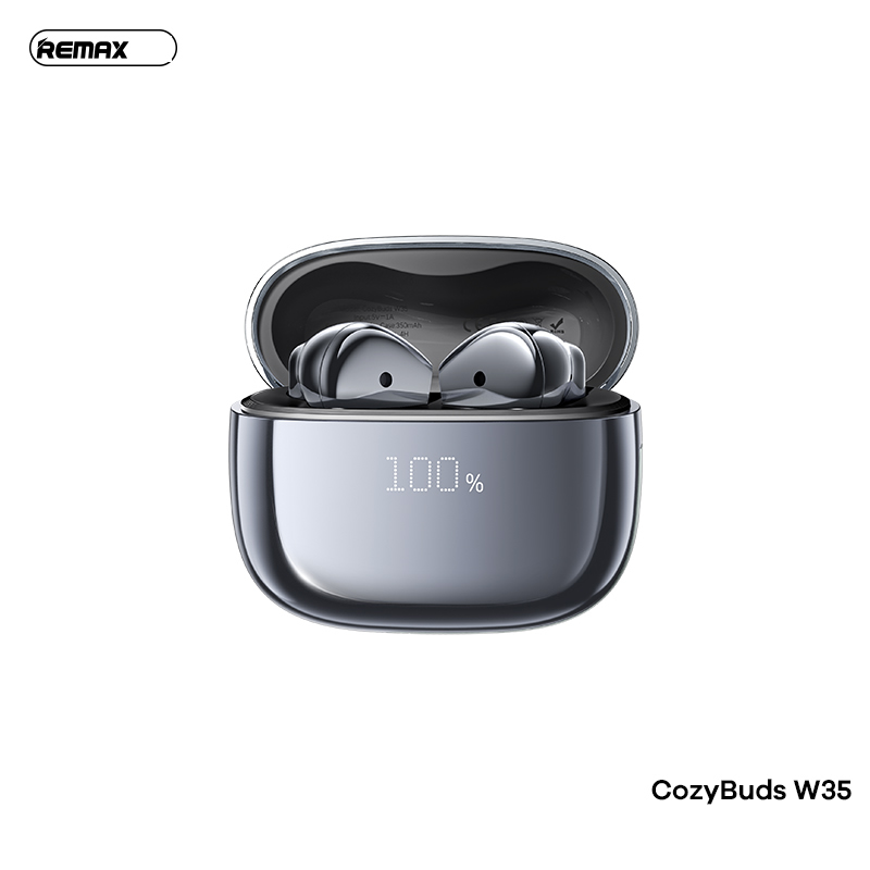 Tai nghe bluetooth REMAX Cozybuds W35 kiểu dáng Airpods True Wireless V5.4 30mAh/300mAh chính hãng [BH: 1 Năm]