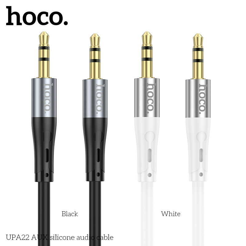 Cáp chuyển đổi âm thanh kỹ thuật số silicone UPA22 3.5mm ra 3.5mm chính hãng [BH: 1 NĂM]