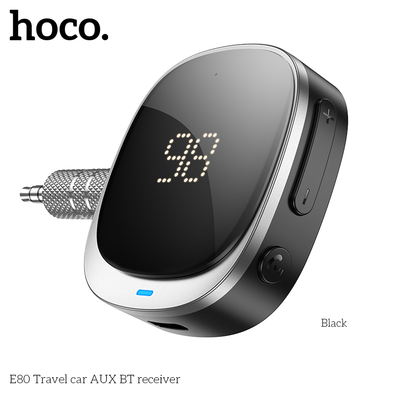 Bộ thu tín hiệu bluetooth xe hơi Hoco E80 chính hãng [BH 1 năm]