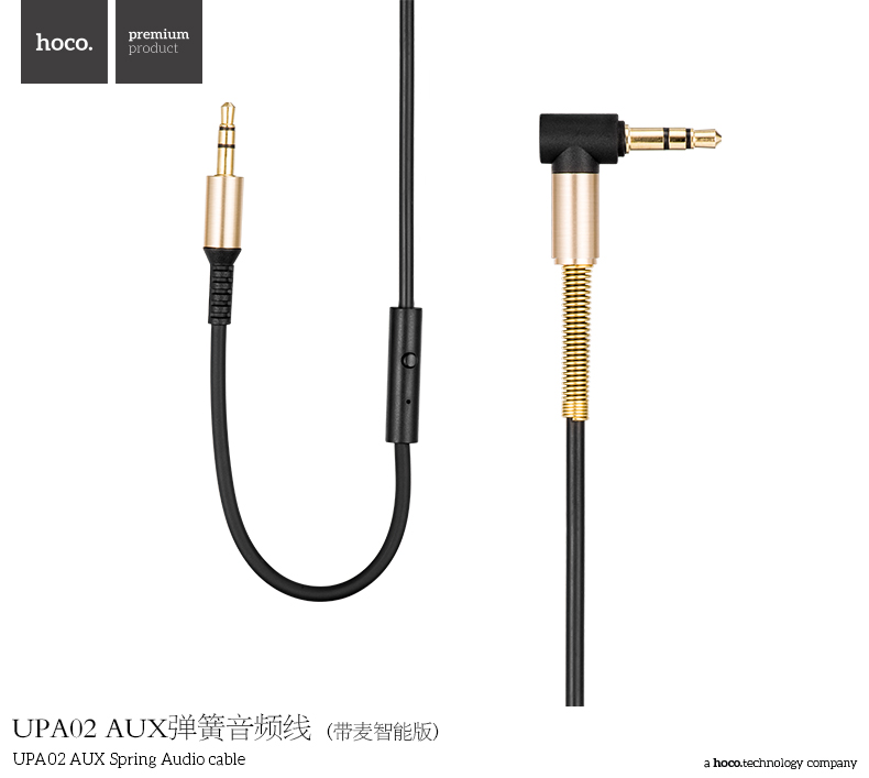 Cáp audio jack 3.5 HOCO UPA02 AUX 2 ĐẦU MICRO 3.5