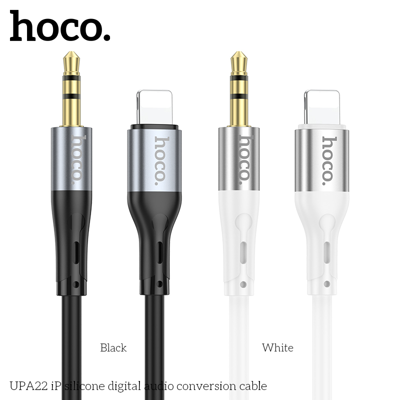 Cáp chuyển đổi âm thanh kỹ thuật số silicone UPA22 iPhone ra 3.5mm chính hãng [BH: 1 NĂM]
